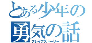 とある少年の勇気の話（ブレイブストーリー）