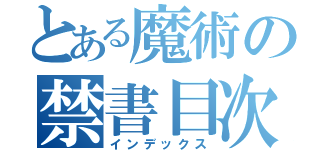 とある魔術の禁書目次（インデックス）