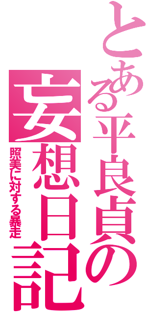 とある平良貞の妄想日記（照美に対する暴走）