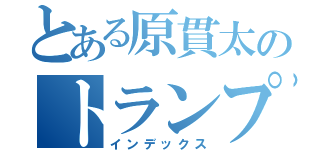 とある原貫太のトランプ信者（インデックス）