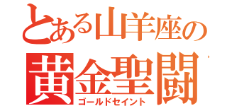 とある山羊座の黄金聖闘士（ゴールドセイント）