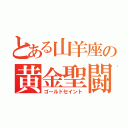 とある山羊座の黄金聖闘士（ゴールドセイント）