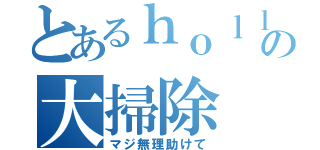 とあるｈｏｌｌｙの大掃除（マジ無理助けて）