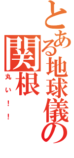 とある地球儀の関根（丸い！！）