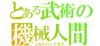 とある武術の機械人間（ソル＝バッドガイ）