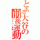 とある大谷の前後運動Ⅱ（ピストン運動）