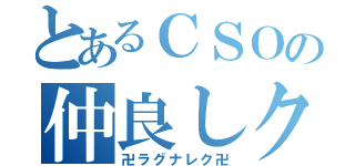 とあるＣＳＯの仲良しクラン（卍ラグナレク卍）