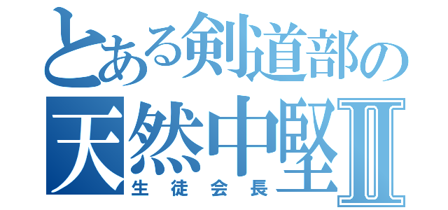 とある剣道部の天然中堅Ⅱ（生徒会長）