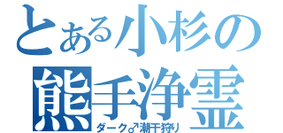 とある小杉の熊手浄霊（ダーク♂潮干狩り）