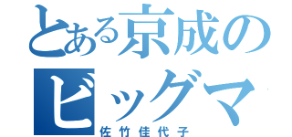 とある京成のビッグマム（佐竹佳代子）