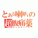 とある喇叭の超腹痛薬（セイロガン）