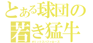 とある球団の若き猛牛（オリックスバファローズ）