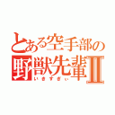 とある空手部の野獣先輩Ⅱ（いきすぎぃ）