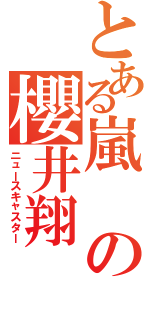 とある嵐の櫻井翔（ニュースキャスター）