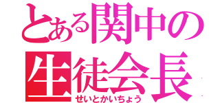 とある関中の生徒会長（せいとかいちょう）