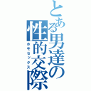 とある男達の性的交際（ホモセックス）