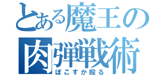 とある魔王の肉弾戦術（ぼこすか殴る）