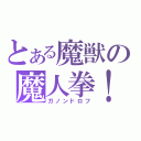 とある魔獣の魔人拳！（ガノンドロフ）