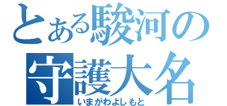 とある駿河の守護大名（いまがわよしもと）