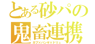 とある砂パの鬼畜連携（ガブ×バンギ×ドリュ）