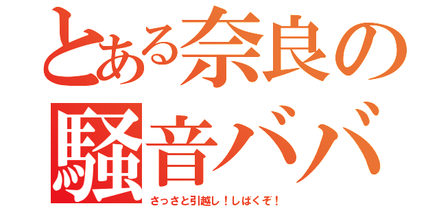 とある奈良の騒音ババア（さっさと引越し！しばくぞ！）