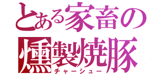 とある家畜の燻製焼豚（チャーシュー）