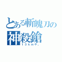 とある斬魄刀の神殺鎗（１３ｋｍや。）