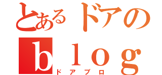 とあるドアのｂｌｏｇ（ドアブロ）