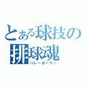 とある球技の排球魂（バレーボーラー）