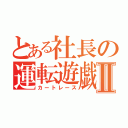 とある社長の運転遊戯Ⅱ（カートレース）