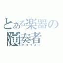 とある楽器の演奏者（ギタリスト）