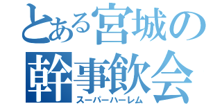 とある宮城の幹事飲会（スーパーハーレム）