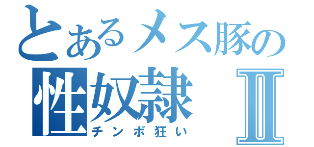 とあるメス豚の性奴隷Ⅱ（チンポ狂い）