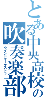 とある中央高校の吹奏楽部（ウインドオーケストラ）