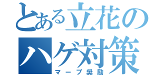 とある立花のハゲ対策（マープ奨励）