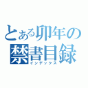 とある卯年の禁書目録（インデックス）