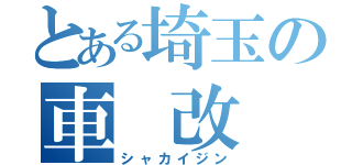 とある埼玉の車　改　人（シャカイジン）