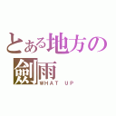 とある地方の劍雨（ＷＨＡＴ ＵＰ）