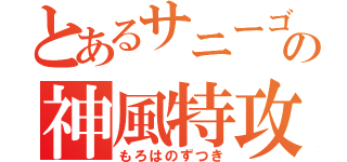 とあるサニーゴの神風特攻（もろはのずつき）