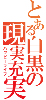 とある白黒の現実充実（ハッピーライフ）