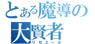 とある魔導の大賢者（リセエール）