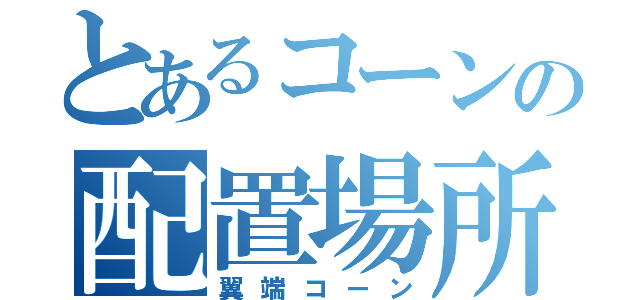 とあるコーンの配置場所（翼端コーン）