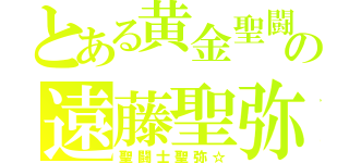 とある黄金聖闘士の遠藤聖弥（聖闘士聖弥☆）