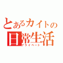 とあるカイトの日常生活（プライベート）