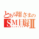 とある翔さまのＳＭ目録Ⅱ（インデックス）