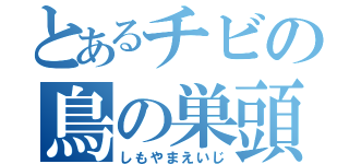 とあるチビの鳥の巣頭（しもやまえいじ）