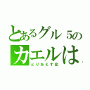 とあるグル５のカエルは（とりあえず変）