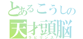 とあるこうしの天才頭脳（ラビリンス）