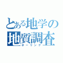 とある地学の地質調査（ボーリング）