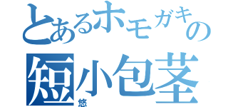 とあるホモガキの短小包茎（悠）